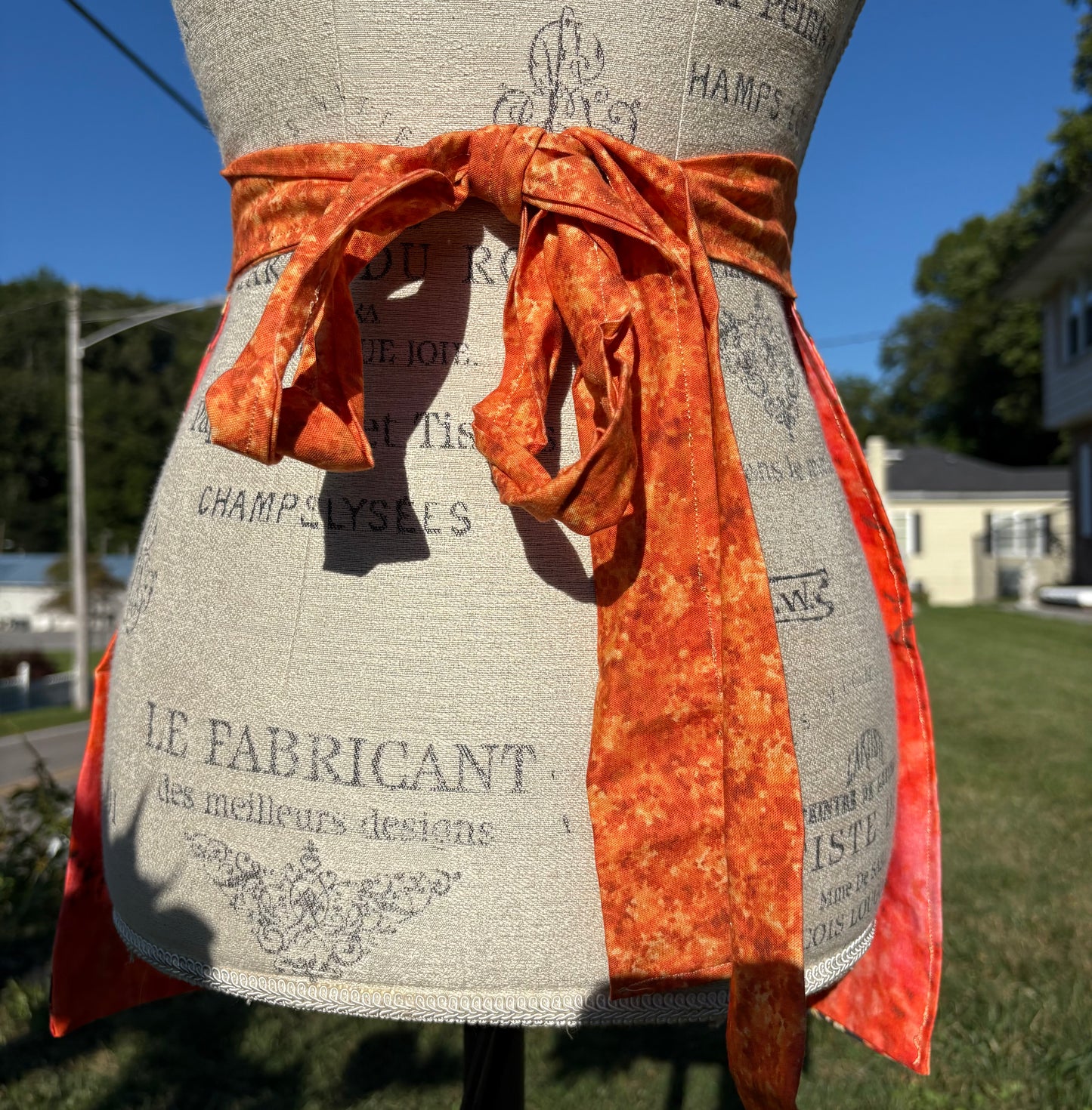 Pumpkin Half Apron