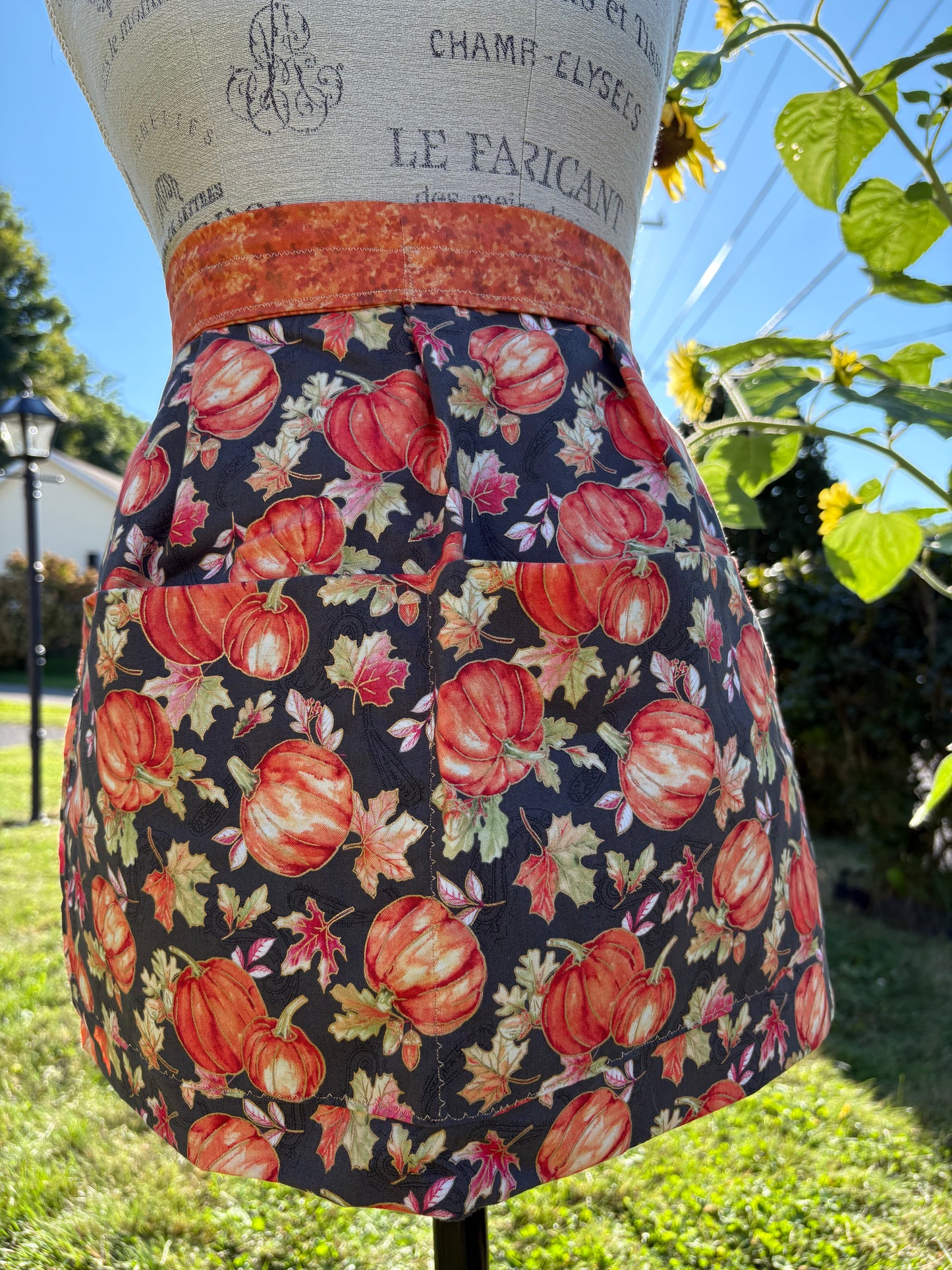Pumpkin Half Apron