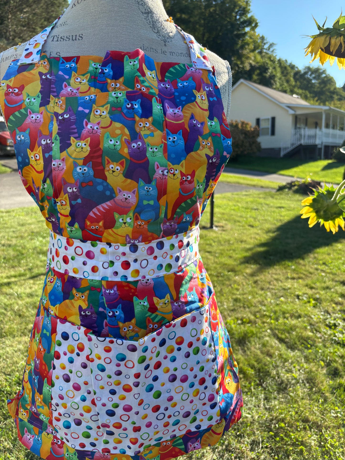 Cartoon Cats Whole Apron