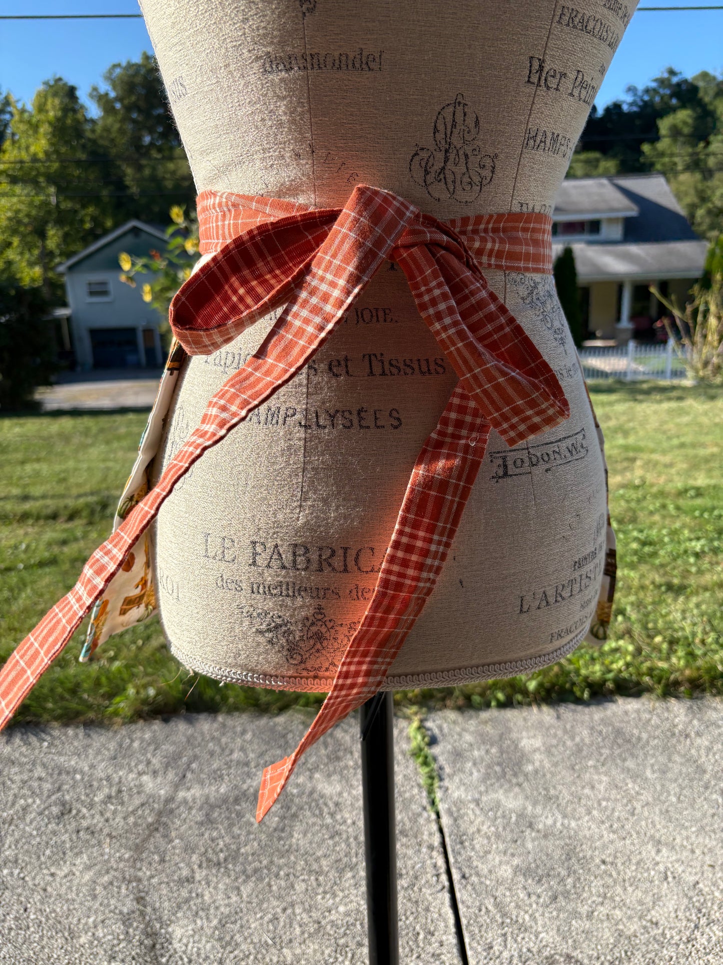 Pumpkin Patch Half Apron