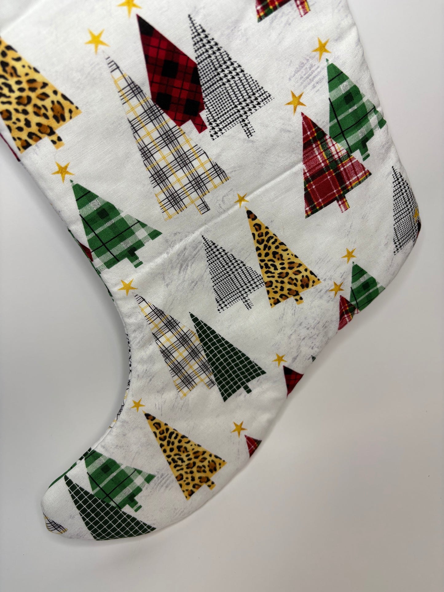 Multicolored Christmas Tree Stocking