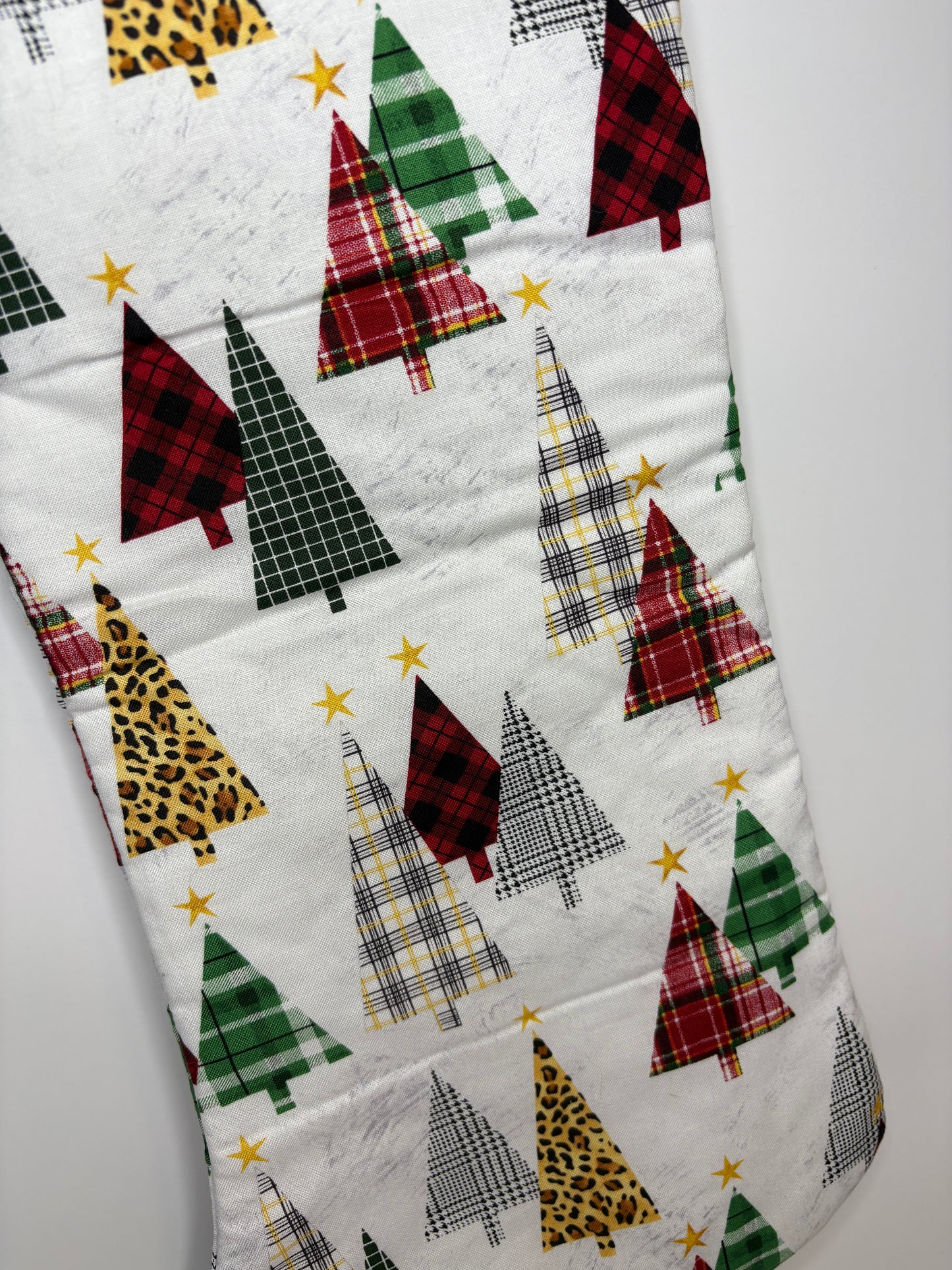 Multicolored Christmas Tree Stocking
