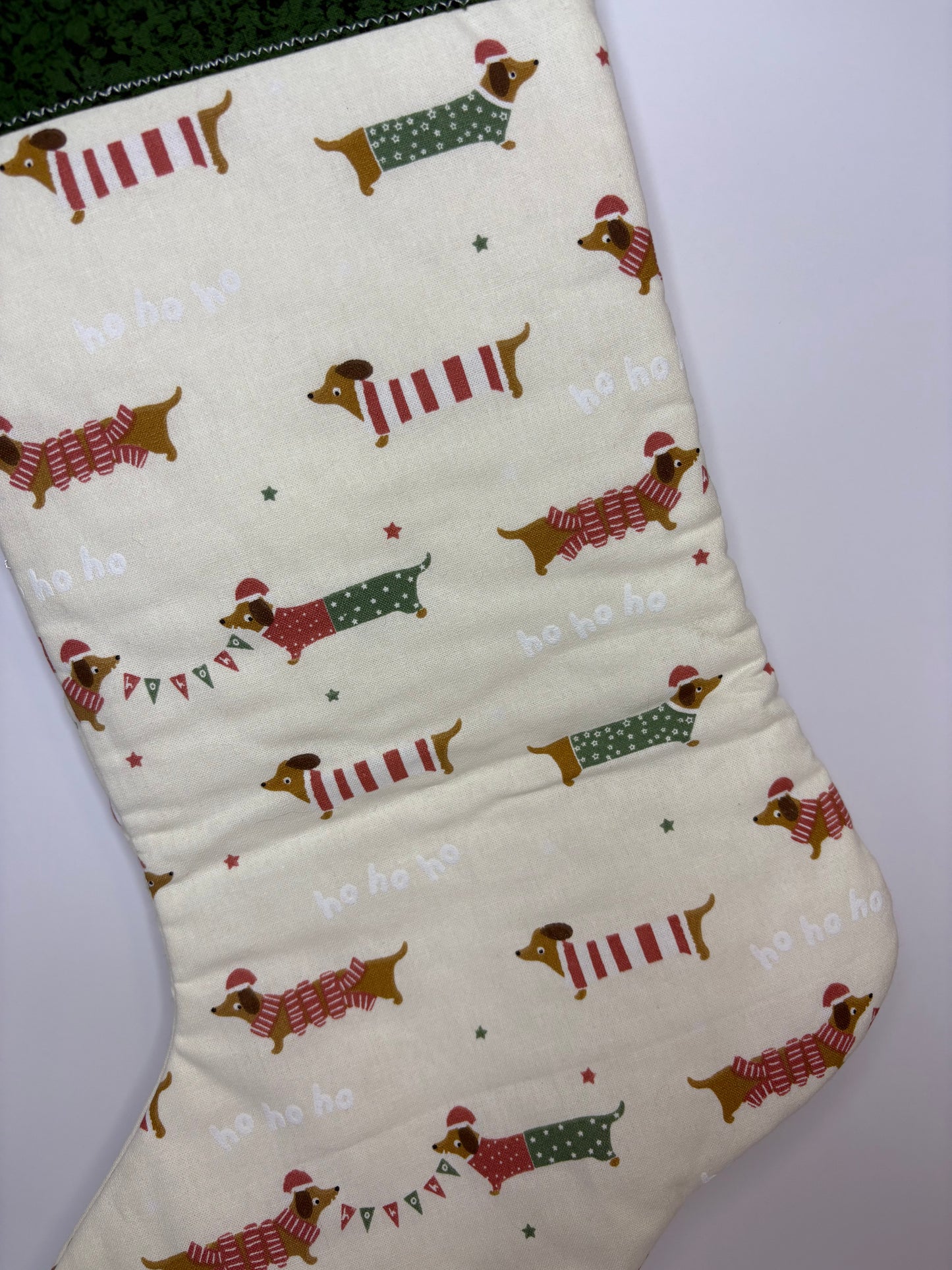 Dachshund Hohoho Stocking