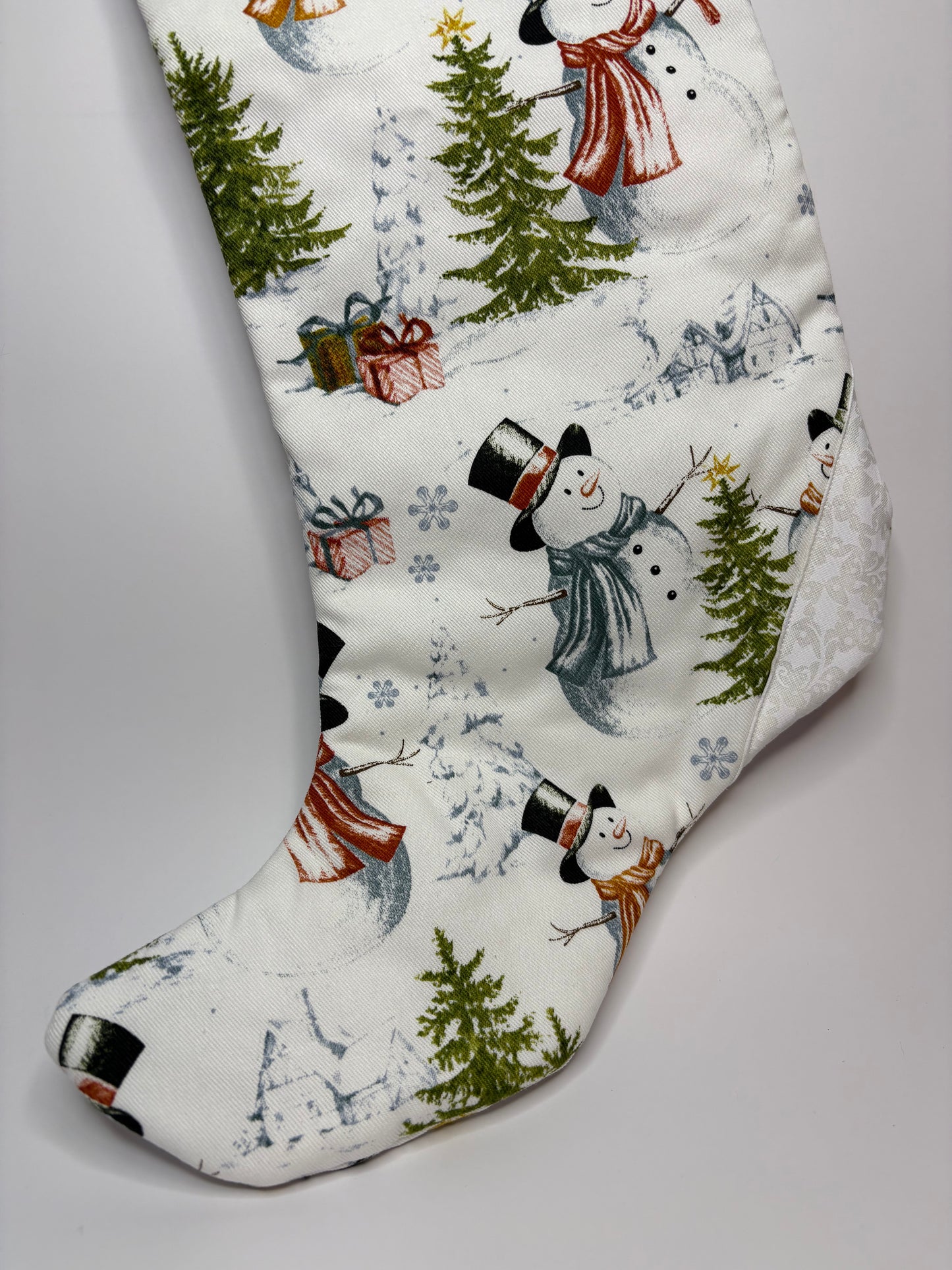 Winter Snowman Stocking