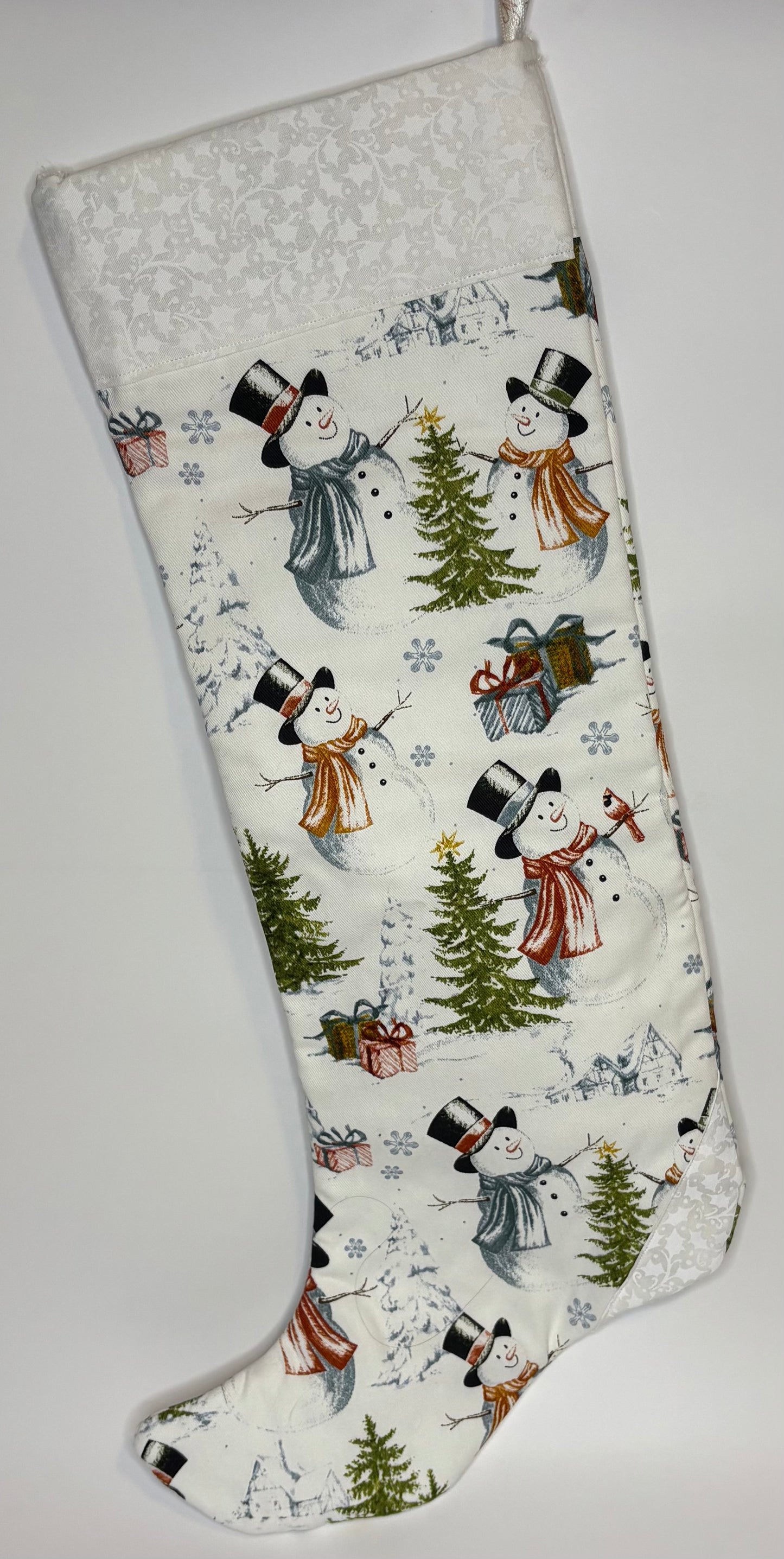 Winter Snowman Stocking