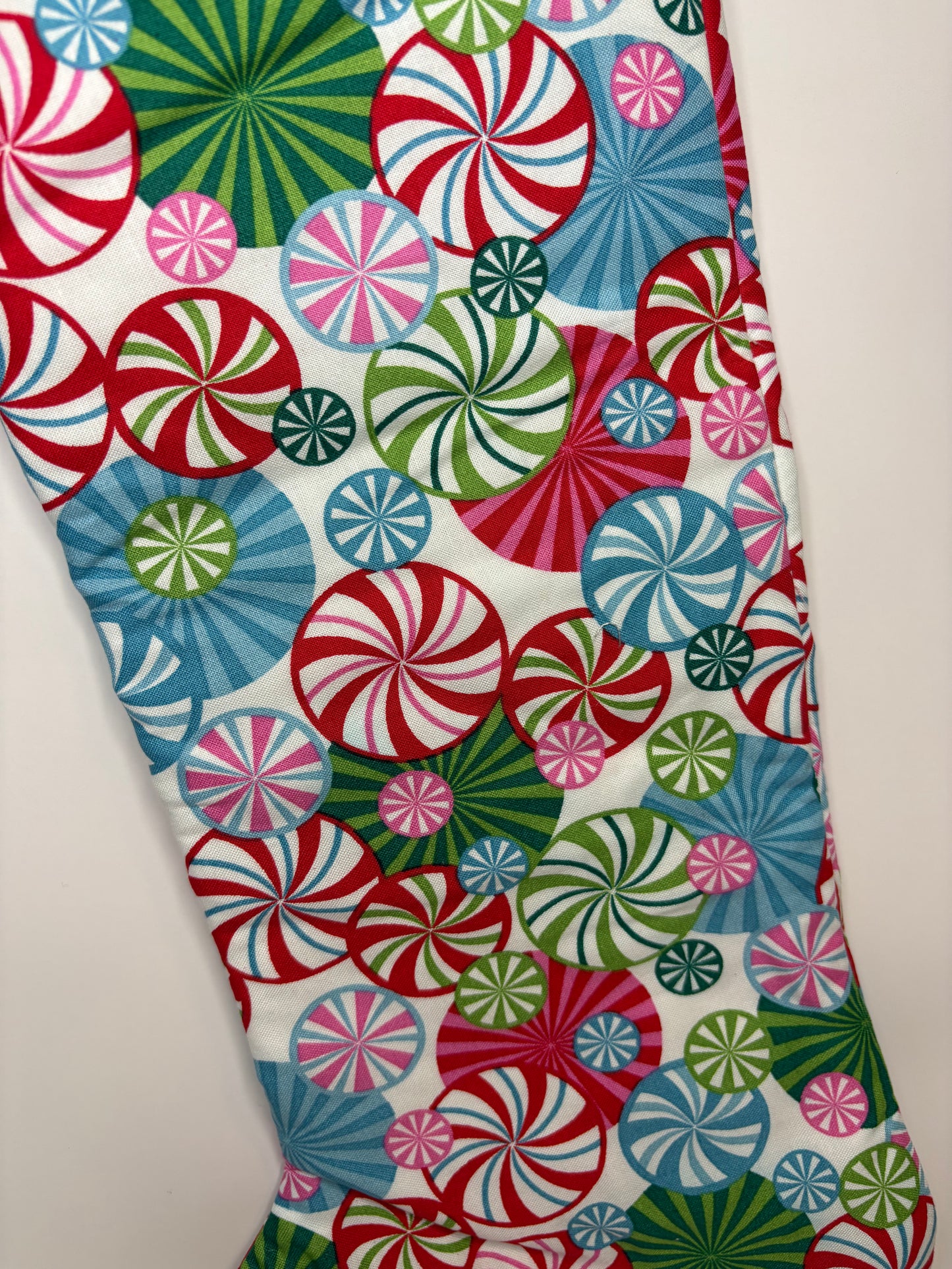 Peppermint Swirl Stocking (Round toe)