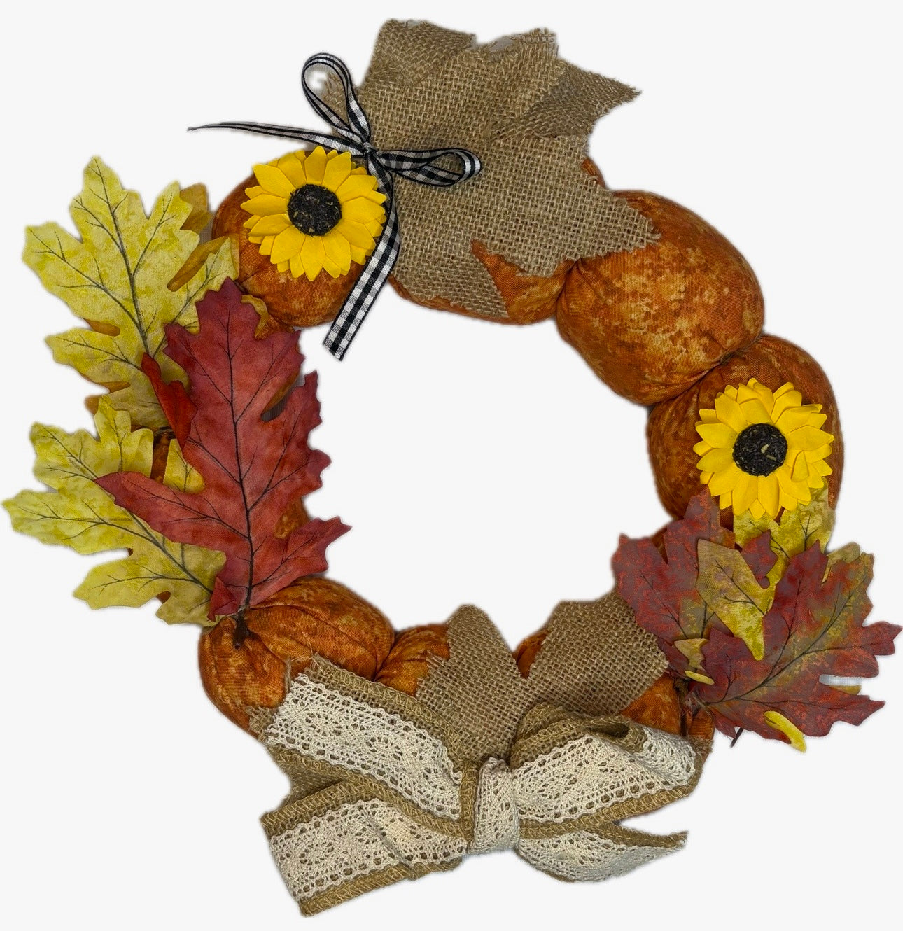 Orange Fall Wreath