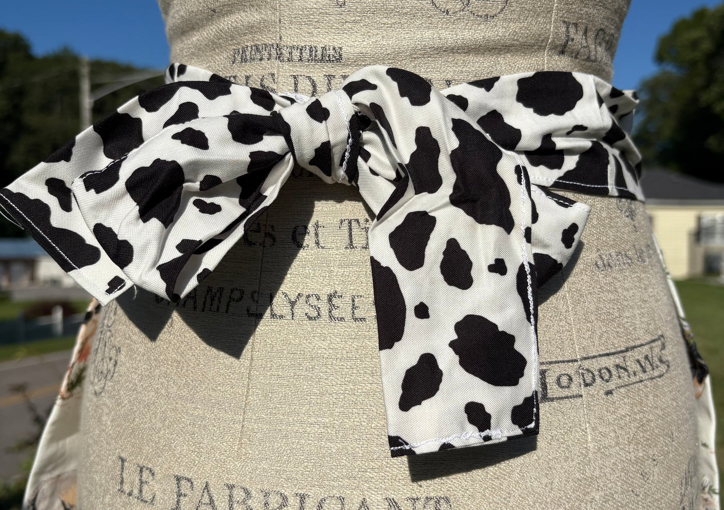 Cow Print/Farm Animal Half Apron