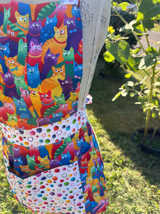 Cartoon Cats Whole Apron