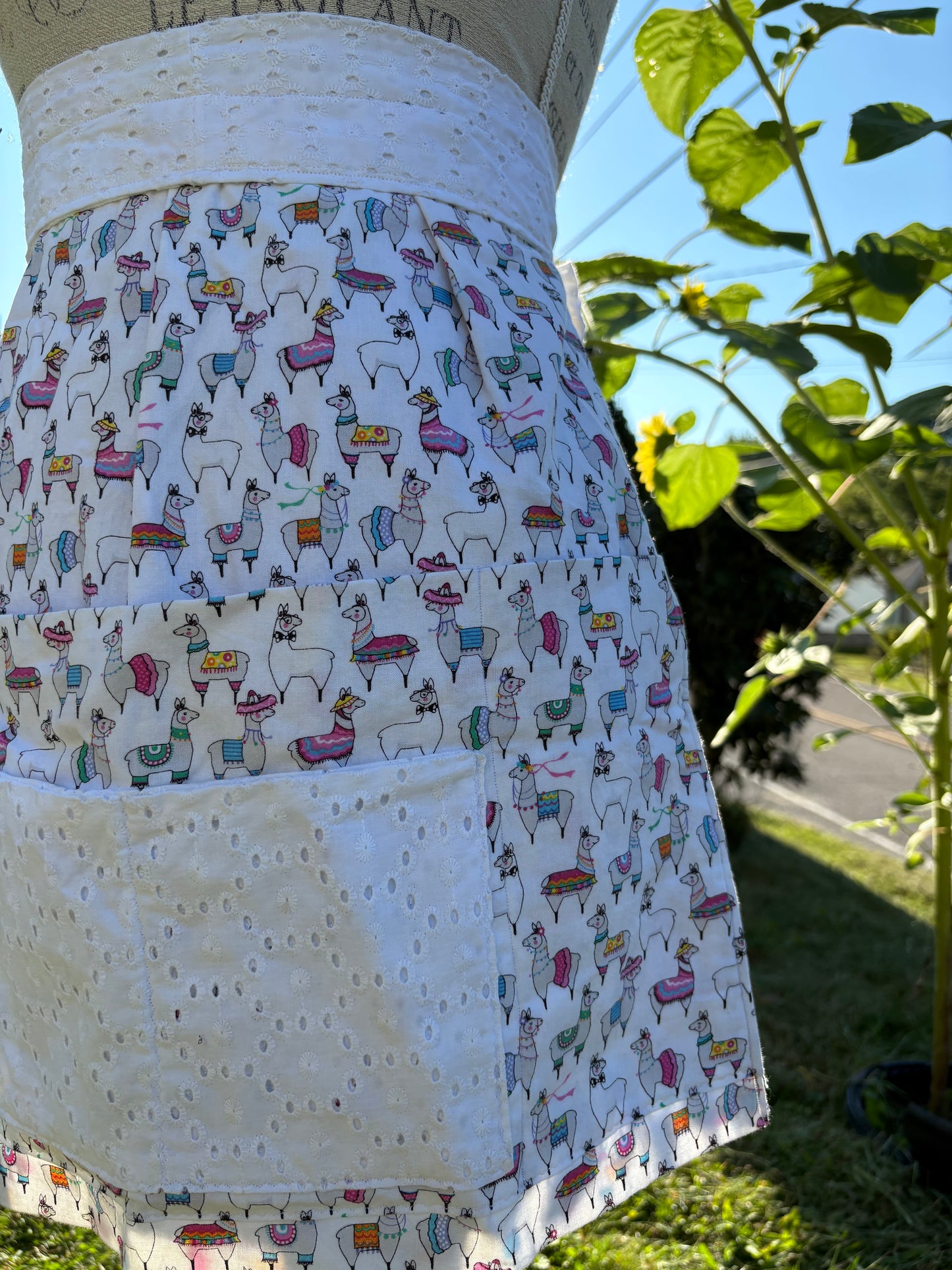 Party Llama Half Apron