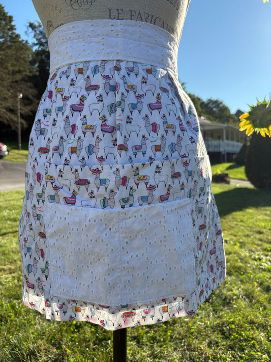 Party Llama Half Apron