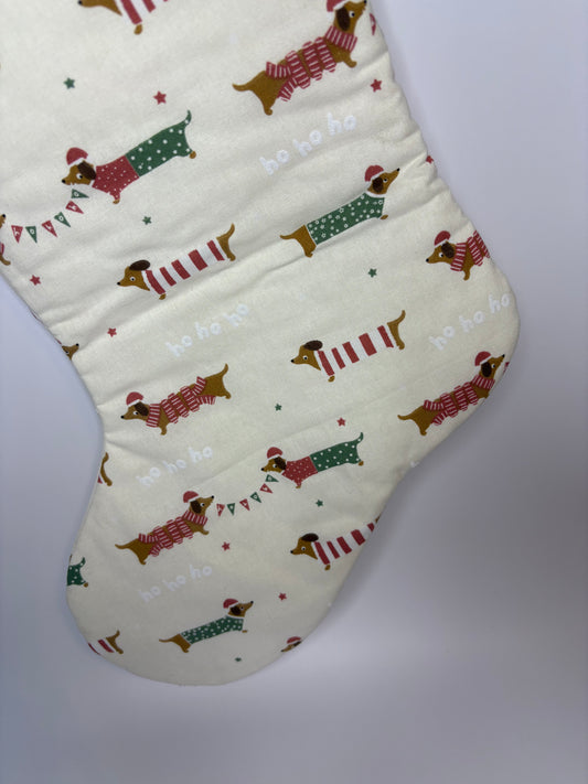 Dachshund Hohoho Stocking