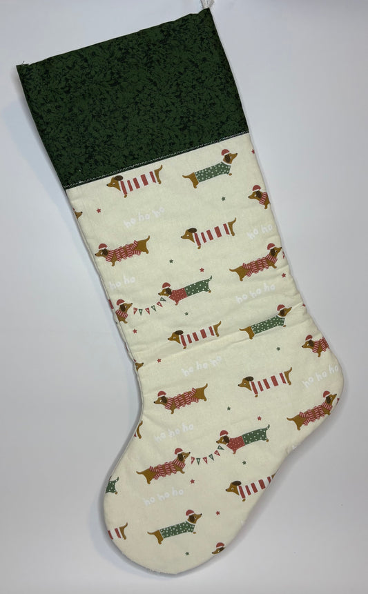 Dachshund Hohoho Stocking