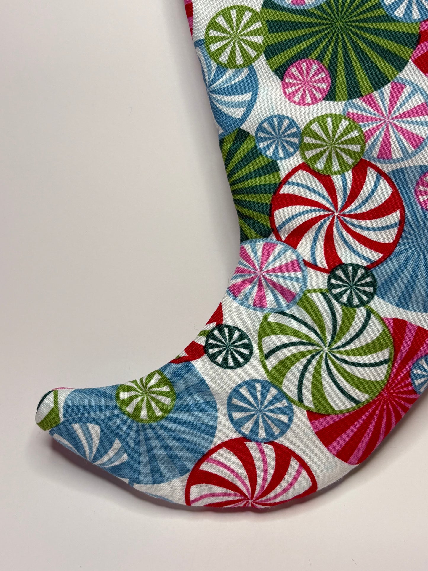 Peppermint Swirl Stocking (Pointed Toe)