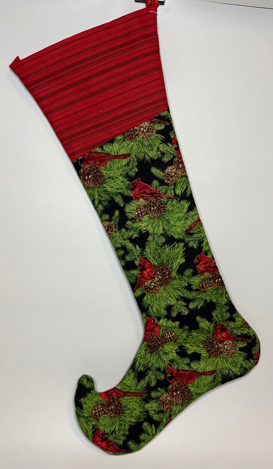 Winter Cardinal Stocking