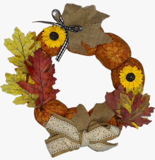 Orange Fall Wreath